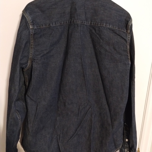 COPY - Gap 1969 Jean Shirt W/ Pearl Buttons Recycled Cotton Size Large EUC - Picture 8 of 11